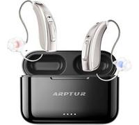 ZURSANA Aides Auditives Bluetooth Rechargeables à Contrôle APP pour Séniors - Réduction de Bruit, Appels Téléphoniques(Or+Sorel)