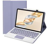 ZURSANA BNS étui clavier Bluetooth pour Honor Pad X9 Pro 11.5 ”, couverture tactile amovible, coque mince en cuir TPU avec Stand-Violet G