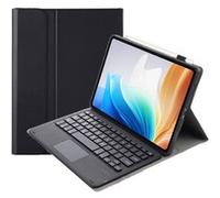 ZURSANA BNS étui clavier Bluetooth pour Oppo Pad Air 2, couverture Touchpad amovible, coque mince en cuir TPU avec Stand-Noir