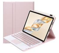 ZURSANA BNS1 étui clavier Bluetooth pour Honor Pad X9 Pro 11.5 ”, couverture Touchpad amovible, coque mince en cuir TPU avec Stand-Rose G