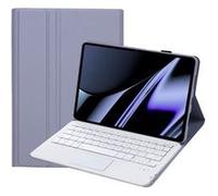 ZURSANA BNS1 étui clavier Bluetooth pour Huawei OPPO Pad 11, couverture tactile amovible, coque mince en cuir TPU avec Stand-Violet G
