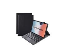 ZURSANA BNS1 étui clavier Bluetooth pour Oppo Pad Air, couverture Touchpad amovible, coque mince en cuir TPU avec Stand-Noir