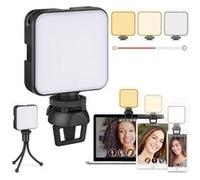 ZURSANA Éclairage photo bicolore pour streaming, mini éclairage d'appoint portable avec clip et trépied