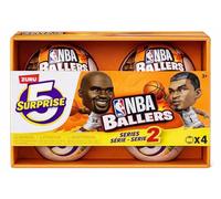ZURU 5 Surprise NBA Ballers Series 2 Officiel NBA Collectible Figures & Accessoires - Surprise Unboxing Basketball Sports Toy (4 Capsules)