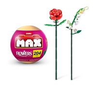 Collection de Briques de Construction Max Premium Flowers (Muguet et Rose, 1 Capsule)(Jusqu’à 243 pièces, 2 Fleurs par Capsule, 10 à Collectionner).