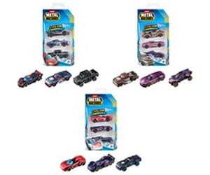 ZURU Ensemble de 3 Mini voitures coulées sous pression Metal Machines aux couleurs changeantes ZURU, Jeu véhicule