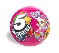ZURU Lot de 5 boules mystères miniatures surprise rose
