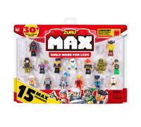 ZURU - Max Build More - Boite 15 Figurines - Jeu de Construction - Jeu de Briques - Briques compatibles - 8344