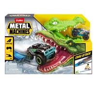 ZURU Metal Machines - Set de jeu Attaque de crocodile Piste de course + voiture, Circuit