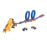 ZURU - Metal Machines - T-Rex - Piste Double looping avec Mini Voiture de Course - Jeu Voiture Enfant - 6702
