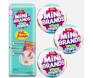 Zuru Mini réfrigérateur + 3 Capsules, remplir Le kit réfrigérateur, Mini Marques