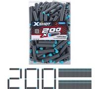 ZURU Recharge de fléchettes XSHOT 200 pièces, Blaster à fléchettes