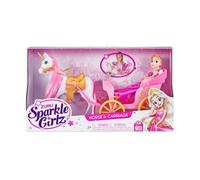 ZURU Royal Accessories Poupée princesse Sparkle Girlz avec cheval et carrosse pour filles 26,7 cm