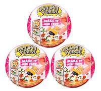 ZURU Surprise Blind Box Capsule Figurines - (3 x capsules MGA Mini Verse S3 Diner)