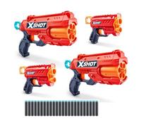 ZURU X-Shot 2 lanceurs Reflex et 2 lanceurs micro avec 24 fléchettes