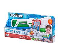 ZURU - XSHOT - Fast Fill - Epic - Water Blaster - Pistolet à Eau - Jeu de Plein air - Remplissage Rapide - Tire jusqu'à 10 m - 56221