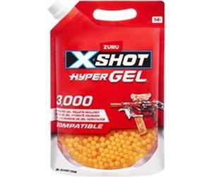 ZURU XSHOT Hyper Gel - Recharge 3000 billes en gel, Gel-Blaster