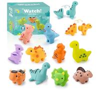 ZUSUZU Jouets de Tri Couples de Dinosaures Montessori en Silicone - Empilage Couleurs & Apprentissage Motricité Fine - Jeu Sensoriel Éducatif Bébé 1 2 3 Ans - Cadeau Enfant Fille Garçon