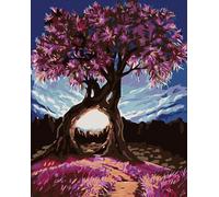Zuty - Peinture au diamant - ARBRES ROMANTIQUES, 40x50 cm, hors toile sur châssis