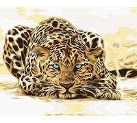 Zuty - Peinture au diamant - LEOPARD STRIEHNUCI, 40x50 cm, hors toile sur châssis