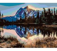 Zuty - Peinture au diamant - MONTAGNES NEIGEES, 40x50 cm, sans cadre et sans toile