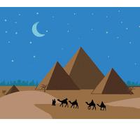 Zuty - Peinture au diamant - PYRAMIDES D'EGYPTE, 40x50 cm, hors toile sur châssis