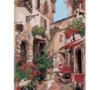 Zuty - Peinture au diamant - RUE ITALIENNE, 40x50 cm, hors toile sur châssis