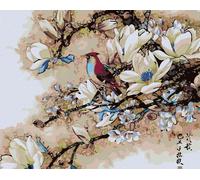 Zuty - Peinture au diamant - UN PAPILLON DANS UN DRAPEAU, 40x50 cm, toile tendue sur châssis