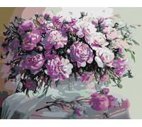 Zuty - Peinture Diamant - FIALK PIVONY, 40x50 cm, sans cadre et sans toile fermée