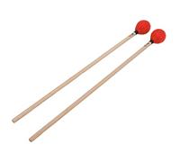 ZUUOZBYY 1 paire de maillets Marimba fil moyennement dur avec manche en érable pour jeu de percussions MQ-06 (Rouge)