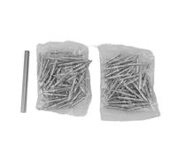 ZUUOZBYY 100 pièces Double plinthe fil sans couture clou Fixation sécurisée métal Double extrémité plinthe clous avec manchon Tube