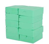 ZUUOZBYY 10pcs Bath Shower Spa Brush Scrubber Sponge Soft Exfoliating Body Skin Scrubber Pad (Petit carré vert)