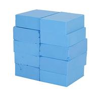 ZUUOZBYY 10pcs Bath Shower Spa Brush Scrubber Sponge Soft Exfoliating Body Skin Scrubber Pad (petit carré bleu)