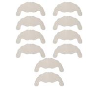 ZUUOZBYY 5 paires femmes soutien-gorge en dentelle jetable en forme de U respirant mince adhésif dentelle cache-téton pour fête quotidienne mariage (Kaki)