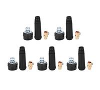 ZUUOZBYY 5 pièces 10-25 connecteurs rapides carrés Joint de câble noir connexion européenne soudage Type Long + rond