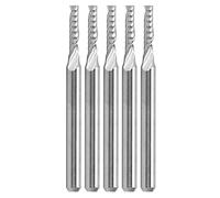 ZUUOZBYY 5 pièces fraises en bout fraise en spirale à cannelure unique mèche de routeur à tige droite 3.175x2x10x38mm