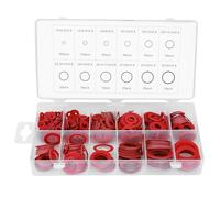 ZUUOZBYY 600 pièces joint de rondelle en fibre vulcanisée rouge papier isolant rond kits d'assortiment de papier en acier rouge