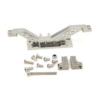 ZUUOZBYY Ensemble de montage de tige de liaison de renfort d'essieu avant de voiture RC en alliage d'aluminium pour pièces axiales SCX10 (Grise)