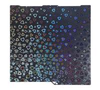 ZUUOZBYY - feuille d'effet PEH Double face, plaque de construction à motif de goutte d'eau en cœur pour imprimante 3D 3, lit d'impression Flexible