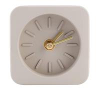 ZUUOZBYY Horloge de Bureau carrée Simple en Ciment pour Bureau, Maison, Salon, décoration intérieure (Brun grès)