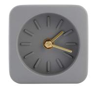 ZUUOZBYY Horloge de Bureau carrée Simple en Ciment pour Bureau, Maison, Salon, décoration intérieure (Grise)