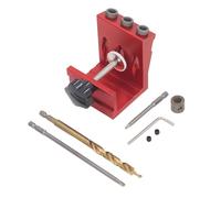 ZUUOZBYY Jeu de gabarits de trous de poche en alliage d'aluminium, système de gabarit de trous de chevilles de poche pour les projets de menuiserie et de bricolage