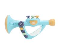 ZUUOZBYY Little Trumpet Toy for Toddlers Early Education Electronic Musical Toy Music Potential Development Blow Horn Musical Instruments (Bleue)