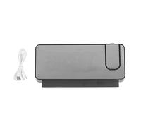 ZUUOZBYY Réveil numérique Projection rotative à 180 ° 4 Niveaux de luminosité Affichage Miroir LED pour la Maison, Le Bureau, la Chambre à Coucher (Feu Vert Coque Noire)