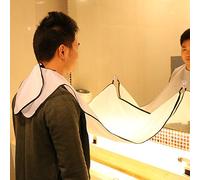 ZUUOZBYY Tablier de Rasage de Barbe Rassemblez la Cape de Coupe de Tissu Cape de Capture de Parures de Teinture de Cheveux du Visage avec Deux Ventouses