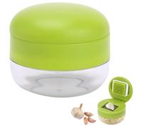 Zuuyye Knoblauchpresse Set, 2 Knoblauchpressen mit 430 Edelstahlring-Knoblauchpresse, Ingwer Presse, Knoblauch Wippe, Hingeless & Gourmet Easy Garlic Press, für Knoblauch, Ingwer und Obst