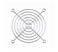 ZUVNIK 2 pièces 9cm Filet de Fer en Acier Inoxydable Ventilateurs métalliques Grille 90mm 3.5 Pouces Ventilateur AC DC 92x92mm