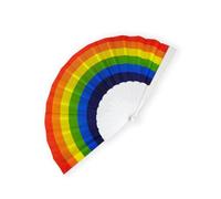 ZUWIJEQ 1 pcs Éventail Pride Gay Pride - Éventail arc-en-ciel, Fans Eventail, Pliant Ventilateur, Eventails à Main Portables, pour Fête Decorer Danse Fête, Pour rafraîchir l'été, Pour plage, mariages