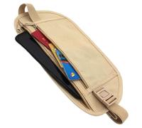 ZUWIJEQ 1pcs Ceinture dissimulée avec 2 Compartiments pour téléphone, Argent et Autres Objets de Valeur. Sac de Tailles Anti-vol, Parfait pour Le Sport et Les Voyages, réglable et étanche