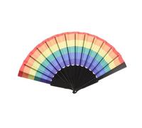 ZUWIJEQ 1pcs Éventail Pride Gay Pride, Éventail arc-en-ciel, Éventails Pliables, Arc-en-Ciel Ventilateurs Pliables Cadeaux, pour Mariage Festival Danse Décoration de l'arc-en-Ciel, Fête Décoration DIY